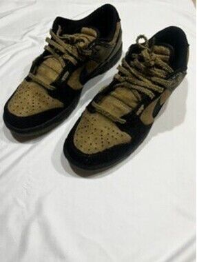 Nike Dunk Low Black Tan Sneakers